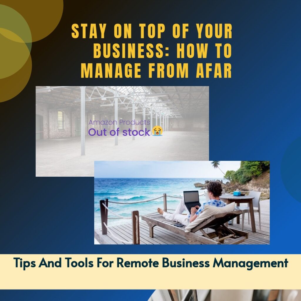 amazon business management, vacation management, out of stock product